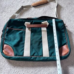 vintage L.L. Bean Green and Brown Men's Messenger Bag, in great condition